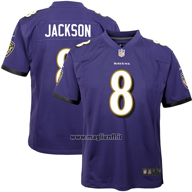 Maglia NFL Game Bambino Baltimore Ravens Lamar Jackson Viola